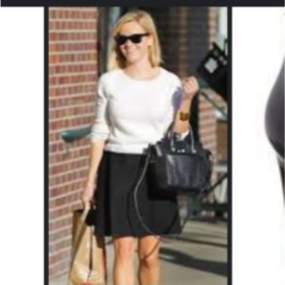 As seen on Reese Witherspoon.. Black theyskens' theory mini skirt size 2! NWT! - Picture 1 of 13